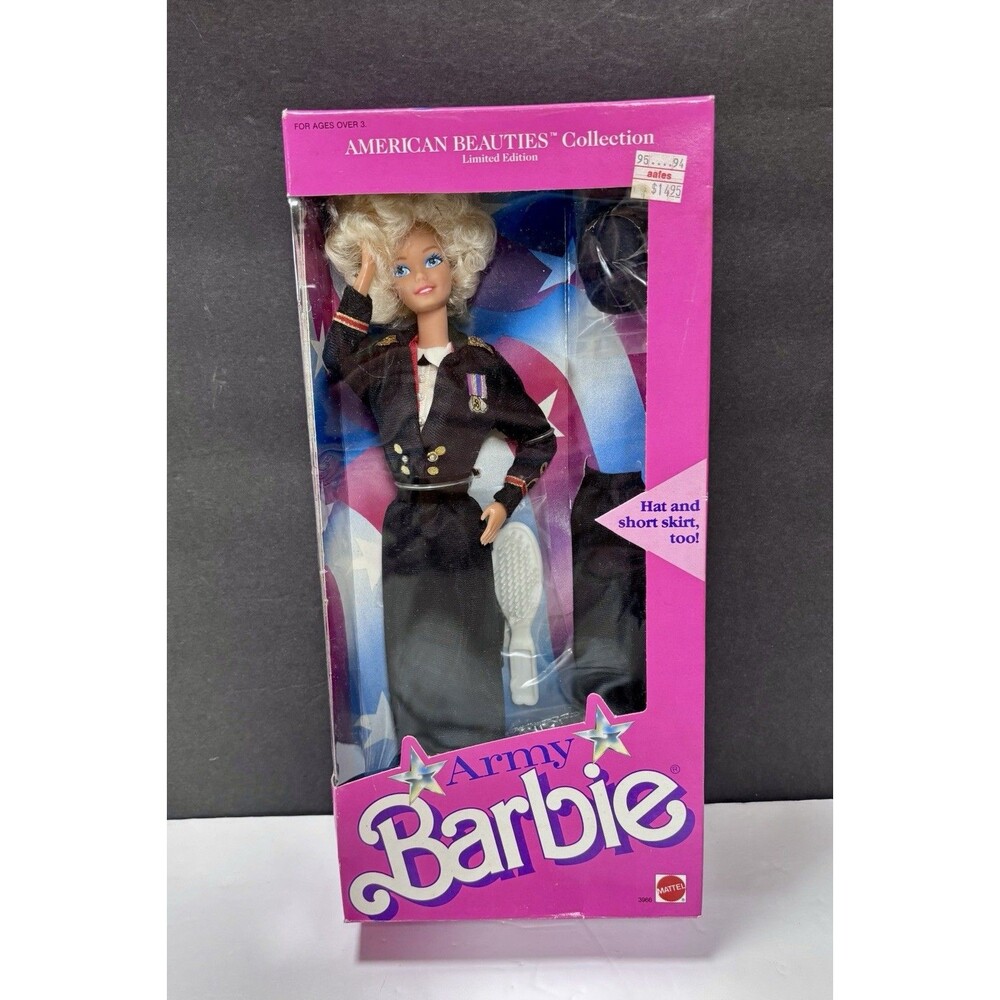 Barbie Army 1989 Military Doll American Beauties Officer Limited Edition NRFB